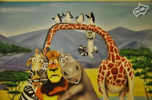 madagaskar graffiti, dekorowanie wnętrz 3