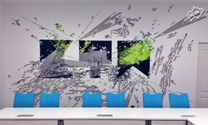 Sala konferencyjna graffiti art