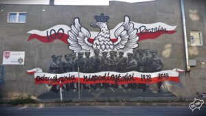 mural promujący wydarzenie